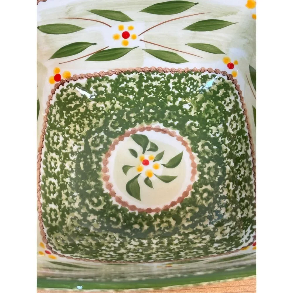 Temp-tations old world 7” green mixing bowl with lid - Picture 4 of 10